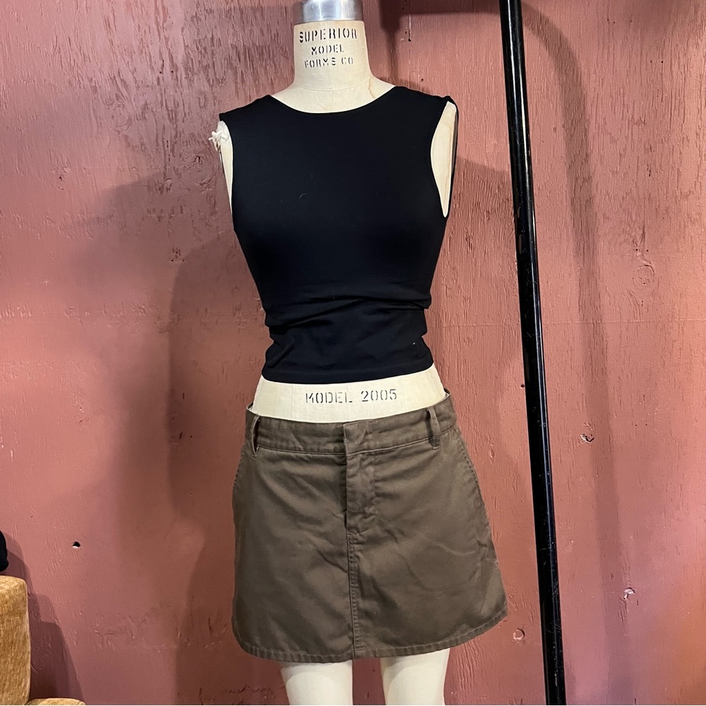 Volcom Black and Tan Mini Skirt